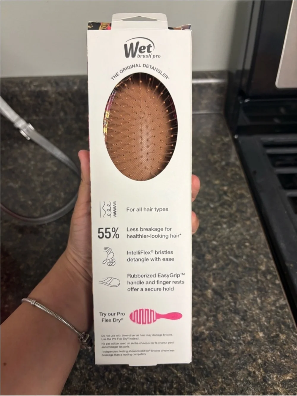 Detangler - Limited Edition Pink & Brown Pattern